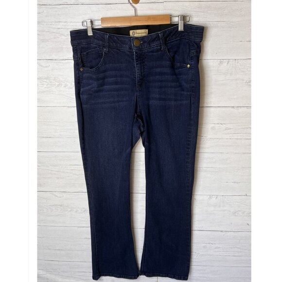 Democracy Jeans Womens Size 16W Ab Technology Dark Wash Bootcut Classic Denim - Picture 3 of 16